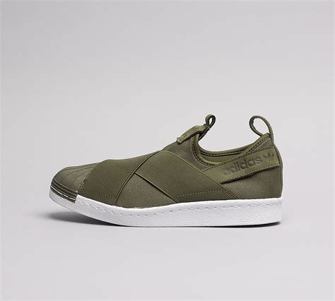 adidas superstar slip on w schuhe oliv|adidas superstar originals.